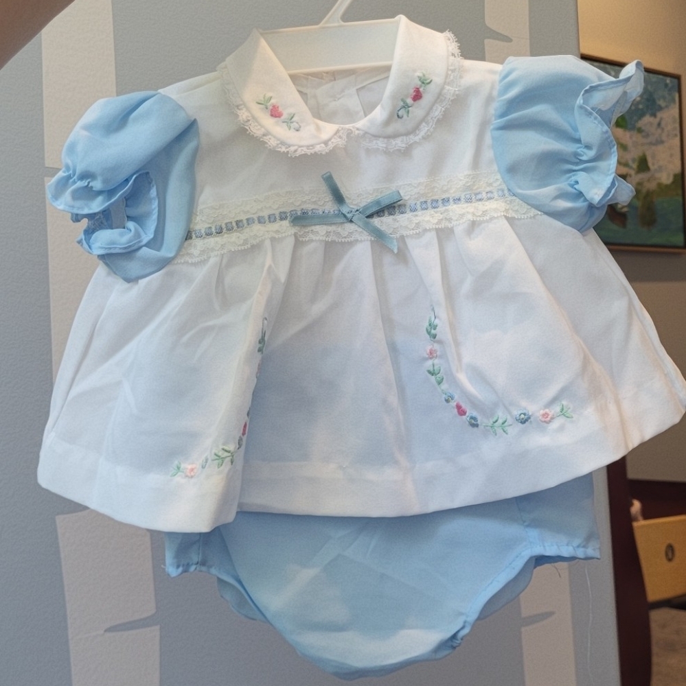 Vintage dress and bloomer set